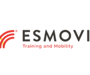 Na białym tle napis ESMOVIA