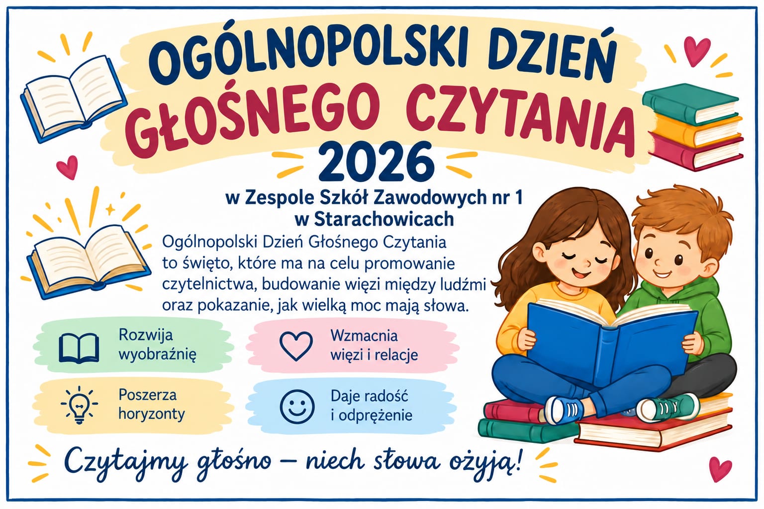 Ogólnopolski Dzień Głośnego Czytania w ZSZ nr 1 w Starachowicach